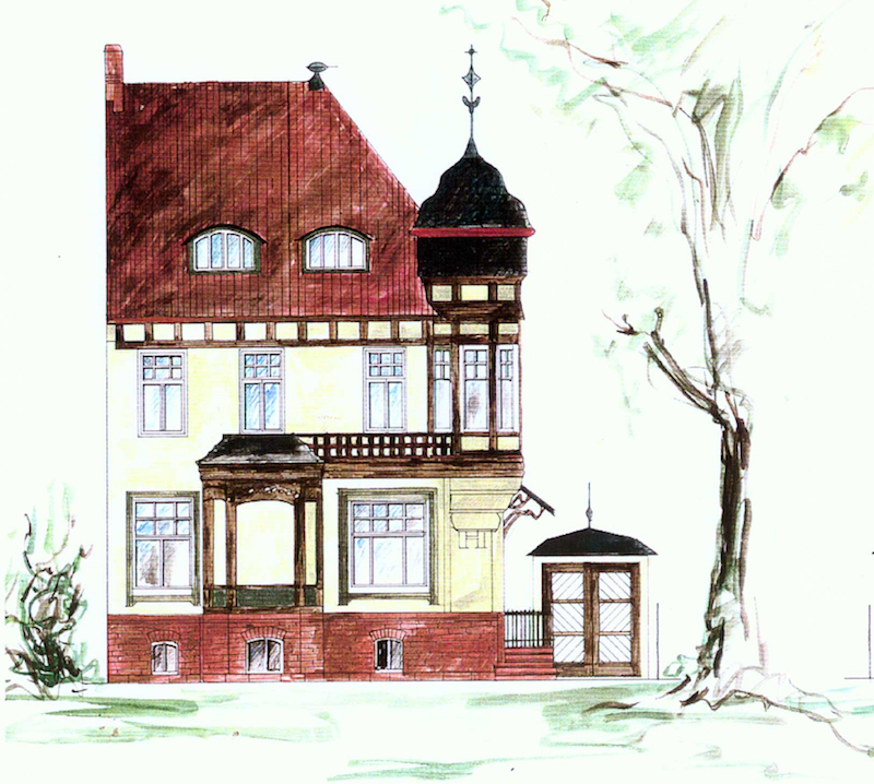 Jugenstilvilla in Erfurt  – Farbentwurf