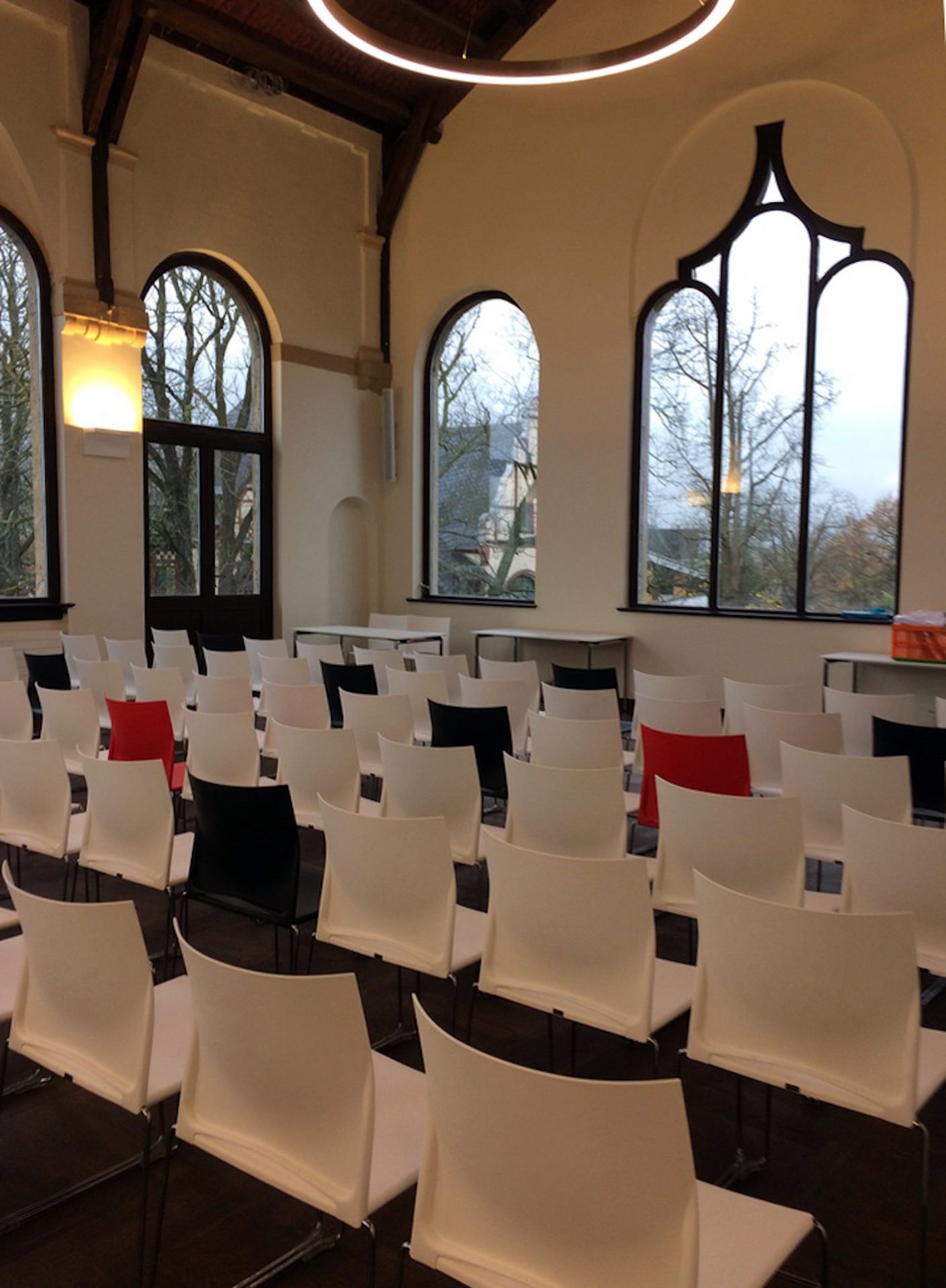 Festsaal noch ohne Bleiverglasung